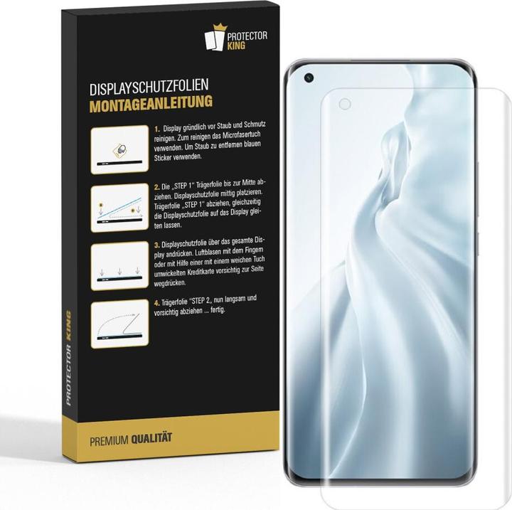 Produktbild Protectorking 2x Panzerfolie Anti-Shock HD Klar (2 Stück, Xiaomi Mi 11 Ultra)