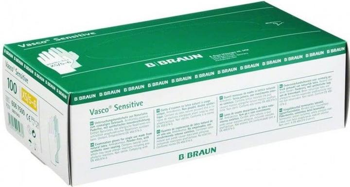 Actual product image B.Braun Sensitive latex gloves XS (100 pcs) (XS)