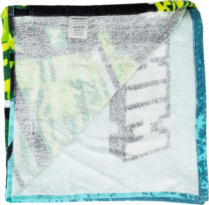 Actual product image Cerdá Minecraft Towel Premium Creeper 70 x 140 cm (70 x 140 cm)