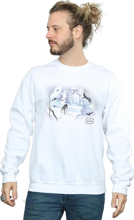 Actual product image Disney Mens Bambi Snow Sweatshirt (S)