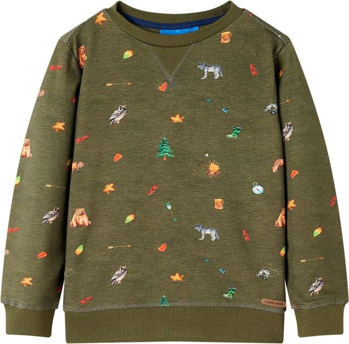 VidaXL Kinder-Sweatshirt Khaki 92,Material: 95 % Baumwolle. 5 (92)