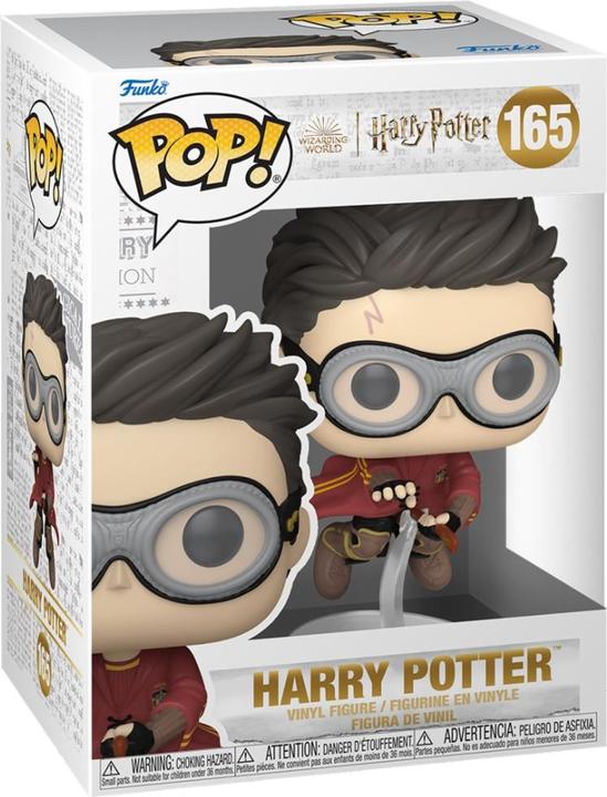 Actual product image Funko Harry Potter POP! movies vinyl figure Harry w/Broom(Quidditch) 9 cm