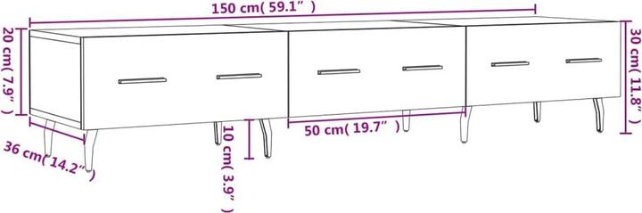 Produktbild VidaXL Amir (150 x 36 x 30 cm)