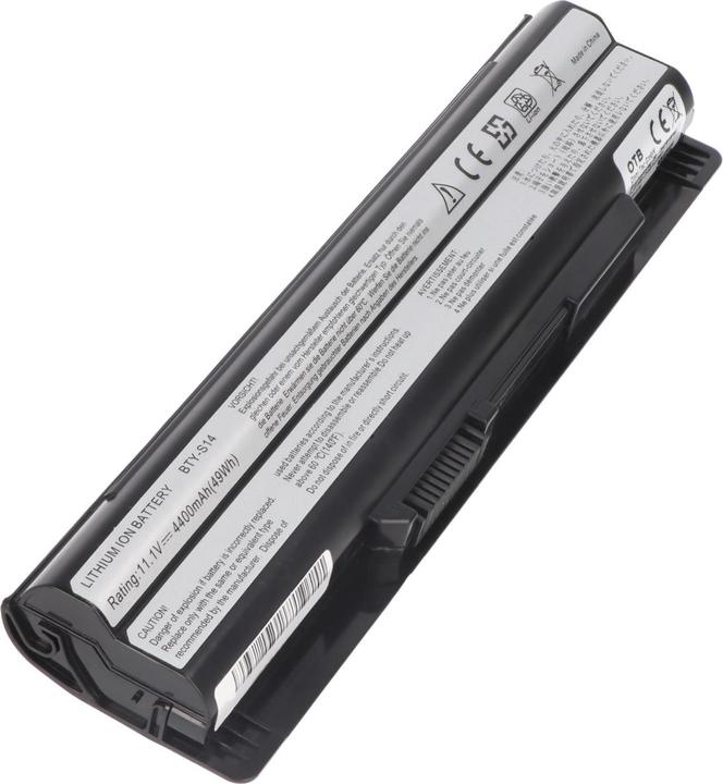 Actual product image AccuCell Battery Mini E1311, Akoya Mini E1312, Akoya Mini E1315, MD97125, MD97127, MD97690 (6 Cells, 4400 mAh)
