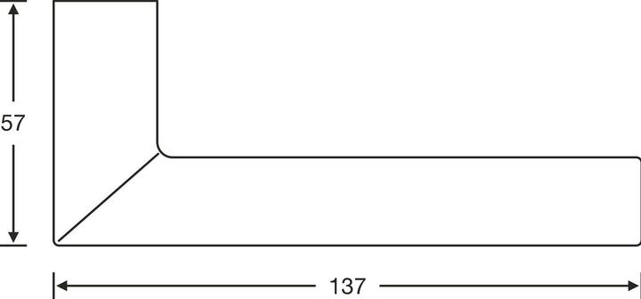 Produktbild FSB Wechselgarnitur 12 1076 ASL auf Rosette eckig PZ, Knopf fest,silber eloxiert (Türgarnitur)