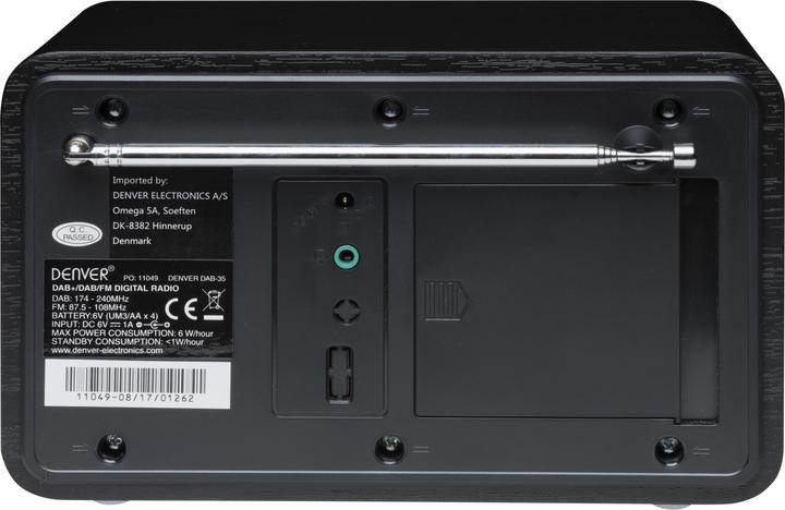 Immagine prodotto Denver Dab-35 (DAB, FM)