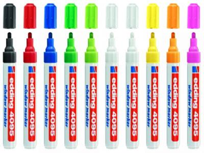 Produktbild Edding Kreidemarker 4095 (Mehrfarbig, 9 Farben, 3 mm, 10 x)