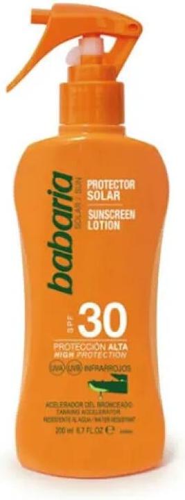 Immagine prodotto Babaria Lozione per il corpo all'aloe vera SPF30 200 ml - Nero - Only UK (Crema solare, SPF 30, 200 ml, 200 g)