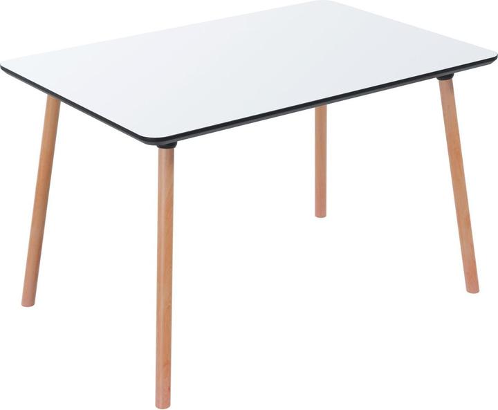 Paperflow PALOMBA Bistrotafel hout wit 120,0 x 80,0 x 75,0 cm