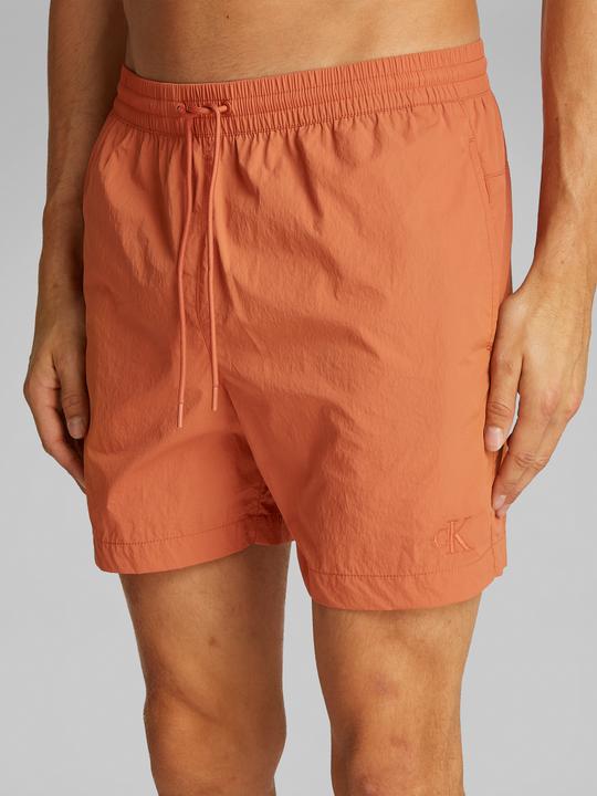 Image du produit Calvin Klein Medium Drawstring Heren Zwembroek - Aragon Oranje - Maat M (M)
