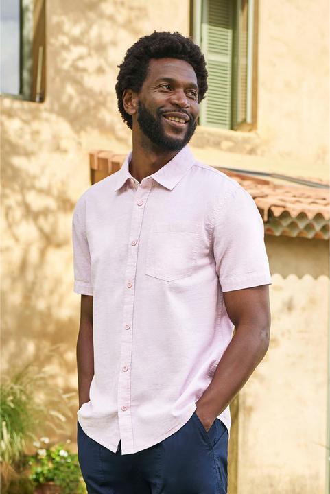 Actual product image Mountain Warehouse Mens Lowe Linen Blend Shirt (L)