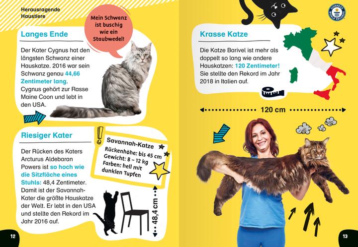 Produktbild Ravensburger Guinness World Records für Erstleser - Haustiere (Rekordebuch zum Lesenlernen) (Deutsch, 2024)