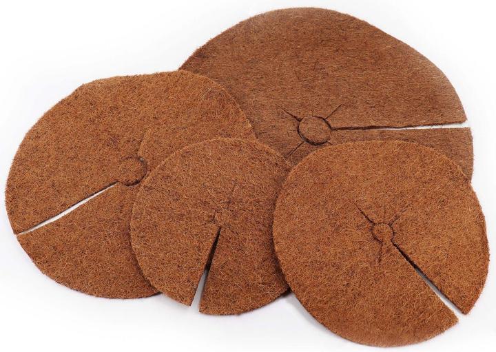 Actual product image Aquagart 3 Kokos Mulchscheiben 30cm Kokofasermatte Kokosfaser Pflanzenschutzmatte Kokos