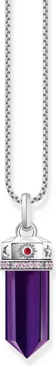Produktbild Thomas Sabo Kettenanhänger mit facettierten imitierten Amethyst Silber geschwärzt (925er Silber)