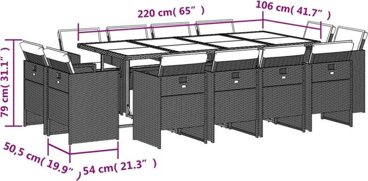 Actual product image VidaXL Lil (106 cm)