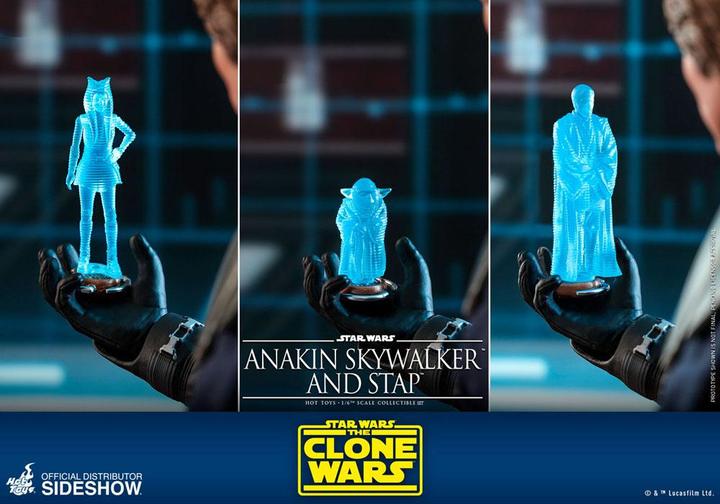 Actual product image Hot Toys Star Wars - The Clone Wars "Anakin Skywalker & STAP" 1/6 Scale Figure