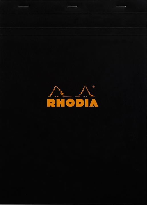 Actual product image Rhodia Blocks stapled 80g Basics (A4, Checked, Soft cover)