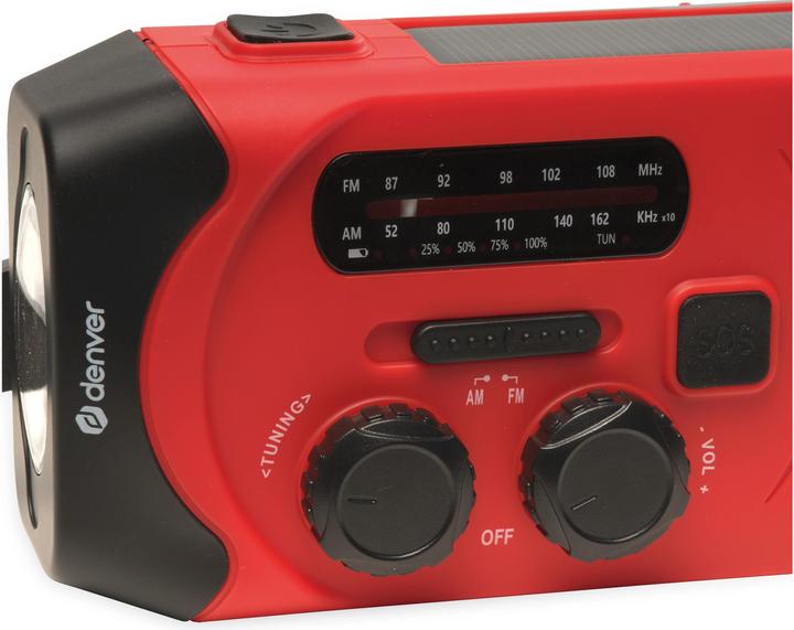 Immagine prodotto Denver Radio SCR-2000 Radio a manovella solare (AM, FM)