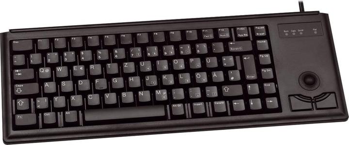 Produktbild CHERRY Compact corded Trackball Keyboard USB black (US) US-Englisch mit EURO Symbol (US, Kabelgebunden)