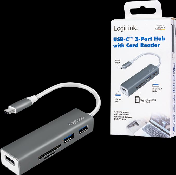 Produktbild LogiLink UA0305 (USB-C, 3 Ports)