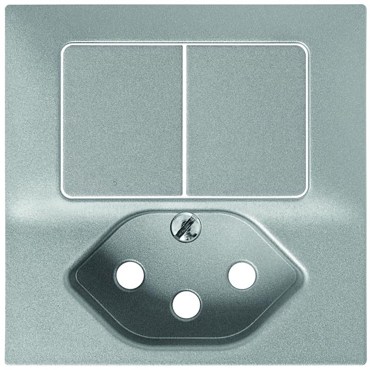 Actual product image Feller Cover set Kleinkombi.2-T/T13 light gray