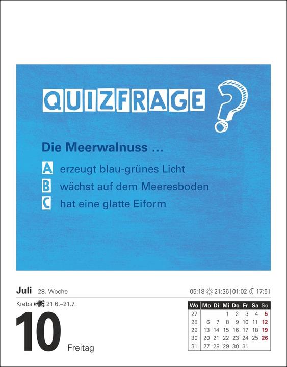 Actual product image Harenberg Ist es wahr, dass...? Tagesabreisskalender 2026 - Alltagswissen auf dem Prüfstand (German)
