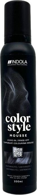 Produktbild Indola Color Style Mousse Anthrazit 200 ml (200 ml, Schaumfestiger)