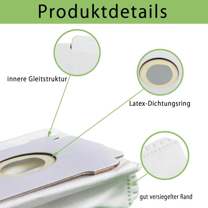 Actual product image E-Hao Staubsaugerbeutel-Set für Roomba i, s, j & Combo (14er-Pack) (14 x)