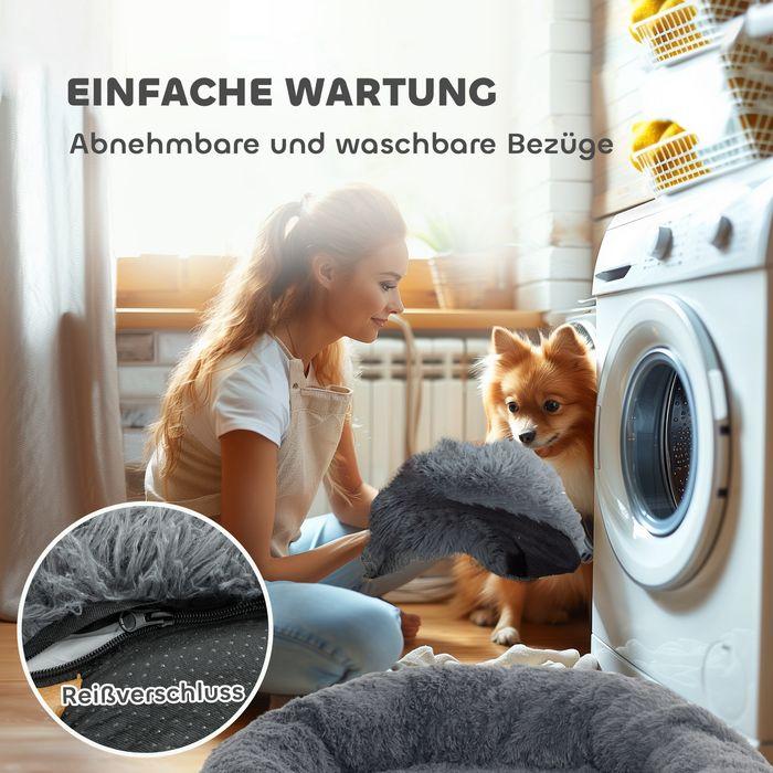 Immagine prodotto Swisshandel24 Hundebett für Menschen Waschbar Katzenbett mit 10cm Eier-Schaumstoffunterlage (Cane)
