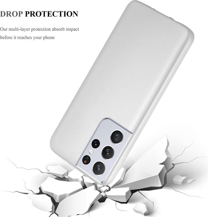 Actual product image Cadorabo TPU Matt Metallic Cover (Samsung Galaxy S21 Ultra)