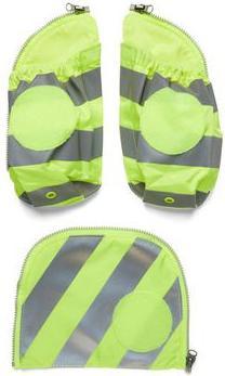 Ergobag Fluo-Zip Set mit Reflektor und Seitentaschen Gelb