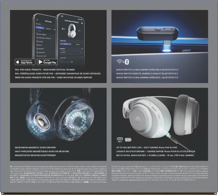 Immagine prodotto SteelSeries Arctis Nova 3pw White (Senza fili)