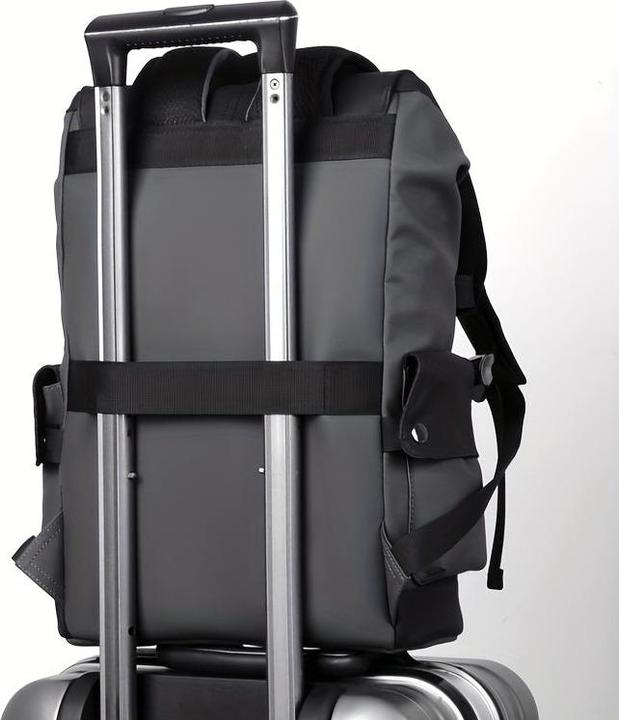 Image du produit Only-Bags.Store Sac en cuir PU pour hommes, sac à dos de voyage tendance de grande capacité, Cargo Casual Backpack