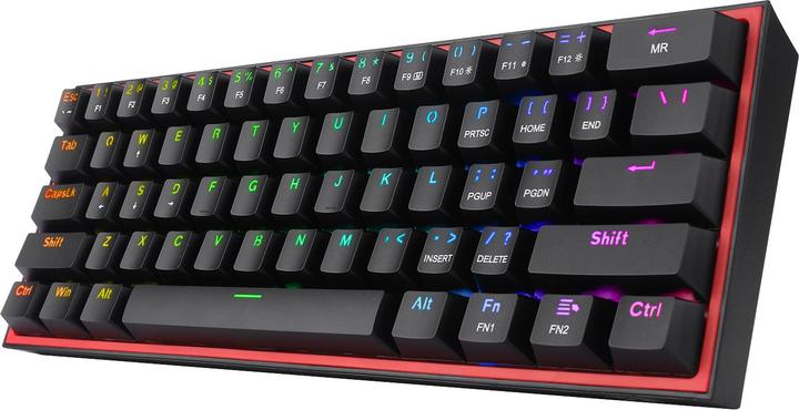Actual product image Redragon Klawiatura K617 Fizz Red switch (K617-RGB) (US, Cable)