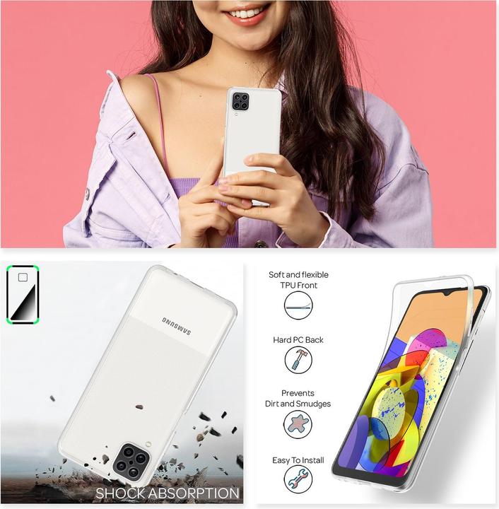 Produktbild Nalia 360 Grad Handyhülle (Samsung Galaxy A12)