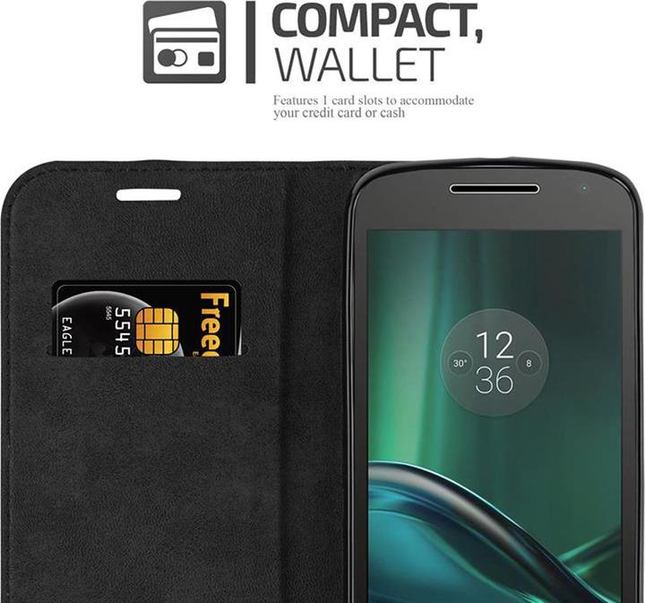 Produktbild Cadorabo Book Invisible Magnet Cover (Motorola Moto G4 Plus, Motorola Moto G4)
