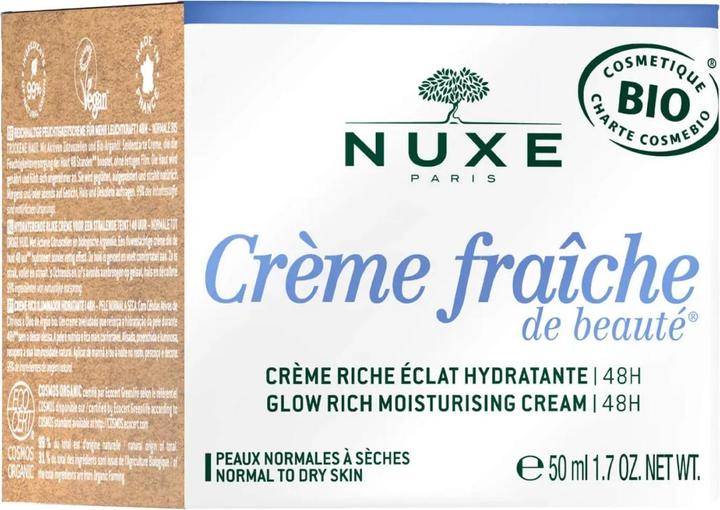 Actual product image Nuxe Creme Fraiche De Beauté Riche Hydratant BIO 50 ml (50 ml, Day cream)