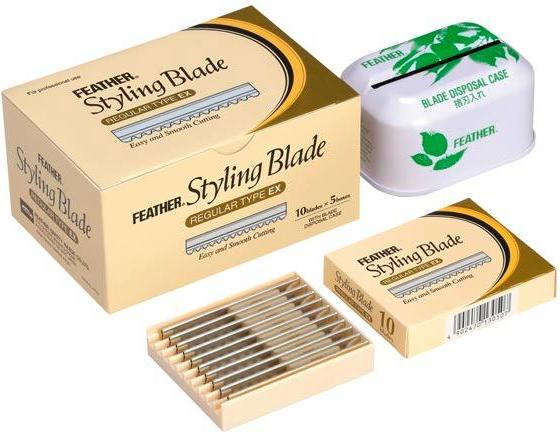 Actual product image Feather Razor blades 50 pieces + box (10 x)