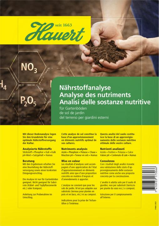 Actual product image Hauert Nutrient Analysis Kit (0.06 kg)