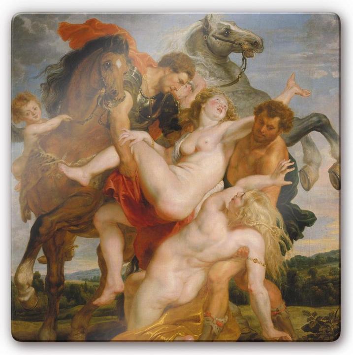 Produktbild Trenddeko Rubens - Raub der Töchter des Leukippos (20 x 20 cm)
