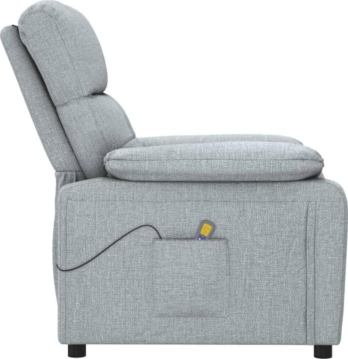 Image du produit VidaXL Fauteuil de massage Fauteuil TV Fauteuil relax Fauteuil de relaxation Gris clair