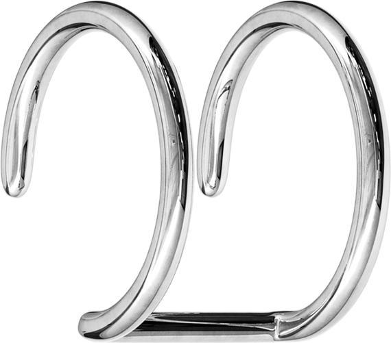Immagine prodotto Acha Direct Fake Ear Cuff silber mit 2 Ringen (Acciaio chirurgico 316L)