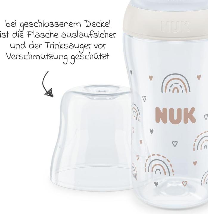 Produktbild NUK Babyflaschen PP-Flasche Perfect Match 260 ml + Silikon-Sauger (260 ml)