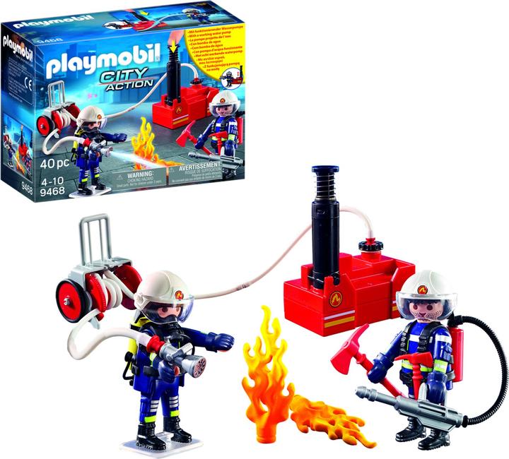 Image du produit Playmobil Pompiers avec pompe à incendie (9468, Playmobil City Action)
