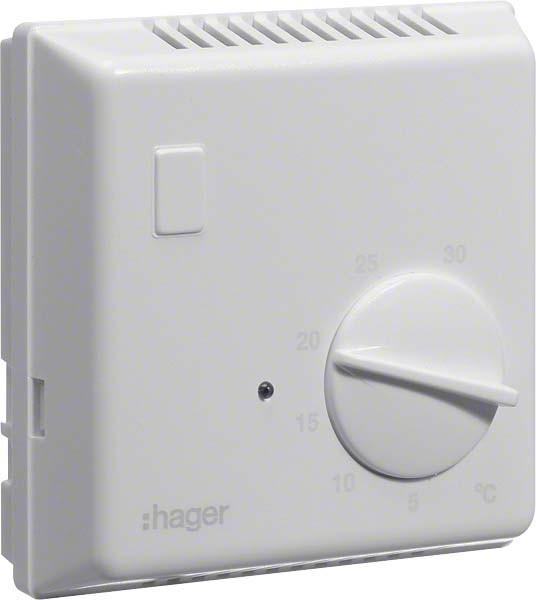 Hager Thermostat bimétallique, avec inverseur de pot EK052
