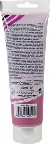 Image du produit Pebeo Decocrème Peinture acrylique mate (Pourpre, 120 ml)