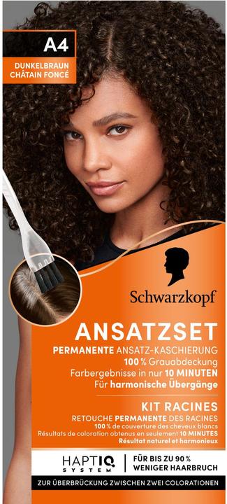 Produktbild Schwarzkopf Ansatzset (A4 Dunkelbraun)