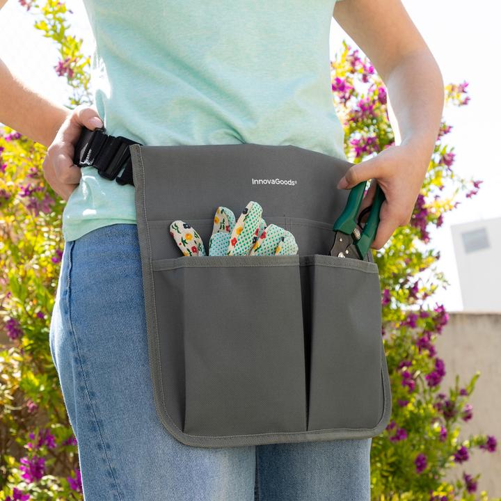 Actual product image InnovaGoods 3-in-1 garden kneeling bench with Situl tool bag