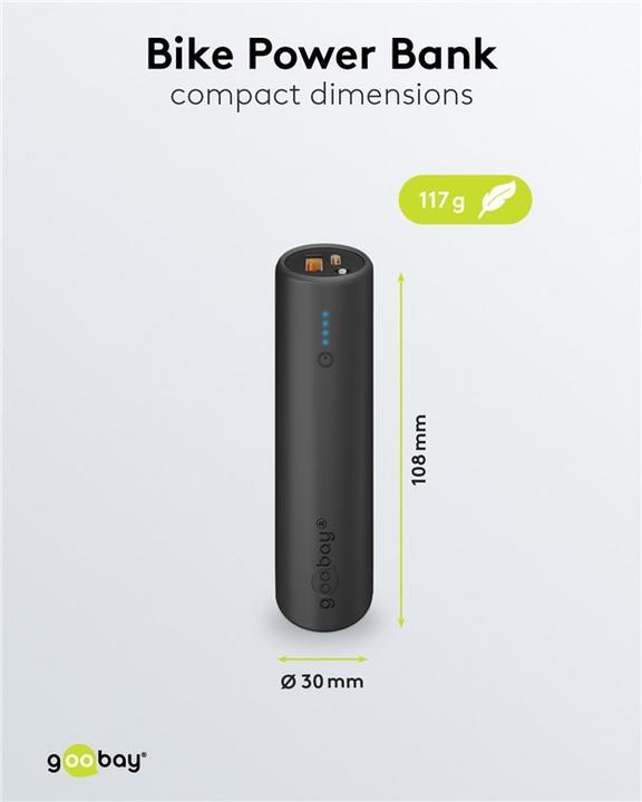 Actual product image Goobay Bike power bank ideal for mounting on the frame (5000 mAh)