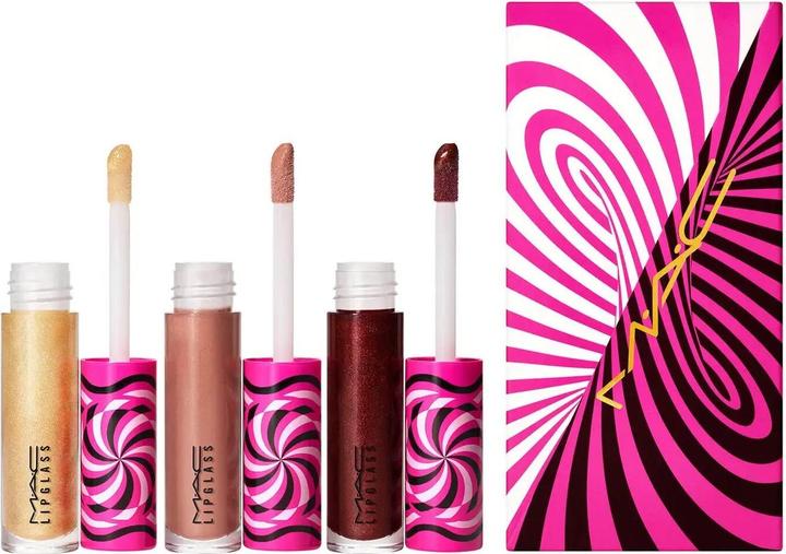 MAC Cosmetics Tiny Tricks Set MAC: Lipglass, Lip Gloss, Optical Delusion, 2.4 g + Lipglas